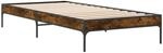 vidaXL Bettgestell R&auml;uchereiche 90x190 cm Holzwerkstoff und Metall 845053