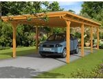 Skan Holz Carport Emsland 404 cm x 846 cm Eiche hell