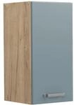 Vicco H&auml;ngeschrank R-Line H&auml;ngender K&uuml;chenschrank Blau-Grau/Goldkraft Eiche 30 cm