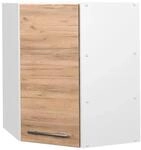 Vicco Eckh&auml;ngeschrank Fame-Line K&uuml;chen-Eckschrank Goldkraft Eiche/Wei&szlig; 57 cm