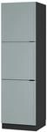 Vicco Herdumbauschrank Fame-Line Herdschrank Hellblau-grau 60 cm mit Anthrazit...