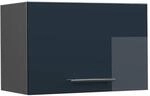 Vicco H&auml;ngeschrank Fame-Line Dunkelblau Hochglanz/Anthrazit 60 cm Flach