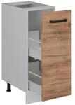 Vicco Apothekerschrank R-Line Goldkraft Eiche 30 cm ohne Arbeitsplatte