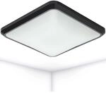 Oktaplex LED Deckenleuchte Pino Anthrazit 850lm Warmwei&szlig; 25cm