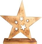 N&auml;ve LED-Holzstern 49 cm