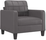 vidaXL Sessel Grau 60 cm Kunstleder 359109