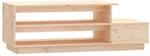 vidaXL Couchtisch 120x50x40,5 cm Massivholz Kiefer