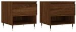 vidaXL Couchtische 2 Stk. Braun Eichen-Optik 50x46x50 cm Holzwerkstoff Modell 1