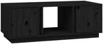 vidaXL Couchtisch Schwarz 110x50x40 cm Massivholz Kiefer Modell 2