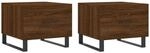 vidaXL Couchtische 2 Stk. Braun Eichen-Optik 50x50x40 cm Holzwerkstoff Modell 8