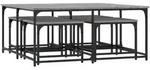 vidaXL Satztische 5 Stk. Grau Sonoma Holzwerkstoff vidaXL Satztische 5 Stk. Grau Sonoma Holzwerkstoff
