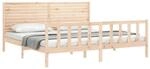 vidaXL Massivholzbett ohne Matratze 200x200 cm Kiefer 3193226