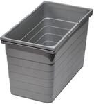 Ninka Eins2vier Abfallsammler M&uuml;lleimer 25L 412 x 330 x 230 mm Alugrau 5061