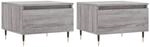 vidaXL Couchtische 2 Stk. Grau Sonoma 50x46x35 cm Holzwerkstoff Modell 3