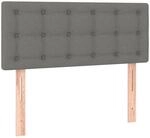 vidaXL Kopfteil Dunkelgrau 90x5x78/88 cm Stoff 346417