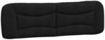 vidaXL Kopfteil-Kissen Hvar Schwarz 180 cm Stoff 374602
