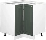 Vicco Eckunterschrank Fame-Line Gr&uuml;n-Gold Landhaus/Wei&szlig; 81 cm ohne...