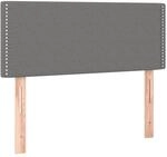 vidaXL Kopfteil Dunkelgrau 90x5x78/88 cm Stoff 345885