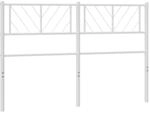 vidaXL Ersatz-Kopfteil Metall Wei&szlig; 120 cm 372259