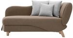 Vente-unique Recamiere Mit Schlaffunktion Penelope Braun 160 cm