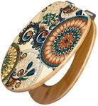 Banjado Design WC Sitz Bambus Holz Toilettendeckel Mit Absenkautomatik Klodeckel