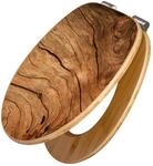 Banjado Design WC Sitz Bambus Holz Toilettendeckel Mit Absenkautomatik Klodeckel