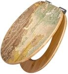 Banjado Design WC Sitz Bambus Holz Toilettendeckel Mit Absenkautomatik Klodeckel