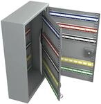 Basi - Schl&uuml;sselschrank - SS 100 PZ - Grau - vorgerichtet f&uuml;r Profil-Halbzylinder -