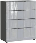 Premium Living Kommode Oakland in Grau/Graphitfarben