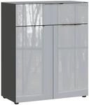 Premium Living Kommode Oakland in Grau/Graphitfarben