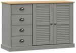 vidaXL Sideboard mit Schubladen VIGO 113x40x75 cm Massivholz Kiefer 353189