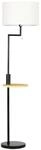 HOMCOM Stehleuchte 40W USB-Anschluss Stahl Creme &Oslash;40 x 168 cm exkl. Gl&uuml;hbirne