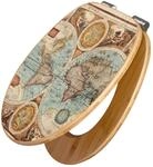 Banjado Design WC Sitz Bambus Holz Toilettendeckel Mit Absenkautomatik Klodeckel