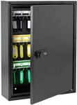 HMF 13642-02 Schl&uuml;sselschrank Zahlencode Schl&uuml;sselkasten Gro&szlig; 42 Haken 35 x 27 x 8