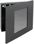 HMF 1050 Schl&uuml;sselkasten Fotorahmen 5 Haken 22 x 20 x 5 cm Schwarz