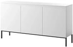 Selsey Sideboard Bemmi 150 cm Wei&szlig; mit Schwarzen Beinen