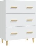 vidaXL Sideboard Wei&szlig; 70x34x90 cm Holzwerkstoff 812150