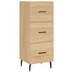 vidaXL Sideboard Sonoma-Eiche 34,5x34x90 cm Holzwerkstoff 828623