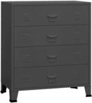 vidaXL Industrial Kommode mit Schubladen Anthrazit 78x40x93 cm Metall