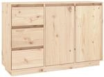 vidaXL Sideboard 111x34x75 cm Massivholz Kiefer 813804