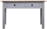 vidaXL Konsolentisch Grau 110x40x72 cm Kiefernholz Panama