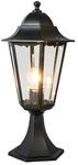 QAZQA Klassischer Outdoor Laternensockel Schwarz 48 cm IP44 New Orleans