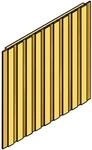 Skan Holz Seitenwand Deckelschalung Leimholz 230 cm x 220 cm