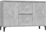 vidaXL Sideboard Betongrau 102x35x70 cm Holzwerkstoff 806116