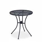 Relaxdays Gartentisch Stahl Anthrazit Schirmloch 72 cm x 70 cm 6,2 kg