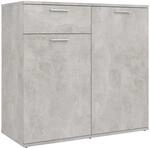 vidaXL Sideboard Betongrau 80x36x75 cm Holzwerkstoff 805774