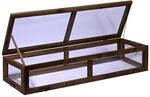 Dobar Fr&uuml;hbeet-Aufsatz f&uuml;r Hochbeet 117 cm x 40 cm x 22 cm Dunkelbraun FSC&reg;