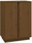 vidaXL Sideboard Honigbraun 60x35x80 cm Massivholz Kiefer 814492