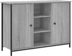 vidaXL Sideboard Grau Sonoma 100x35x70 cm Holzwerkstoff 835517