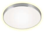 Briloner LED-Deckenleuchte Simpa Backlighteffekt 28,5 cm Alu-Wei&szlig;